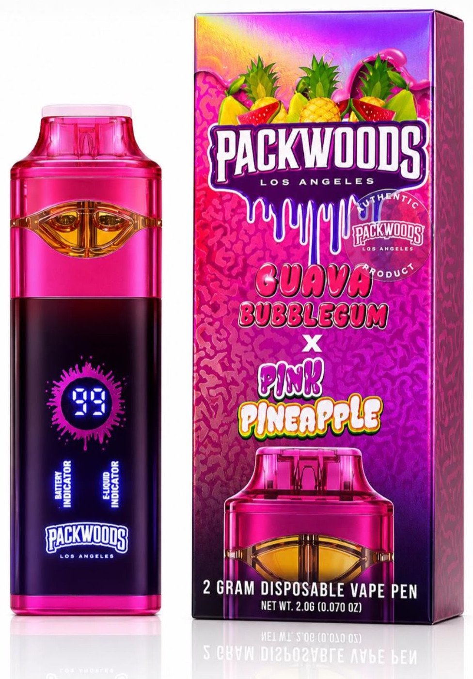 Packwoods – Guava Bubblegum x Pink Pineapple