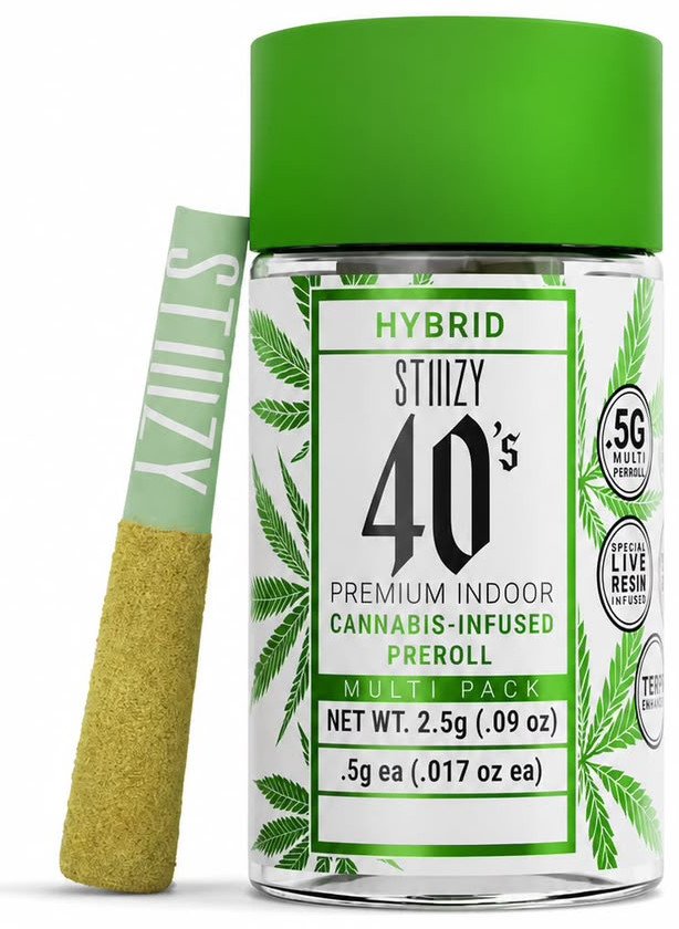 STIIIZY 40's – Bote 5 prerrolados