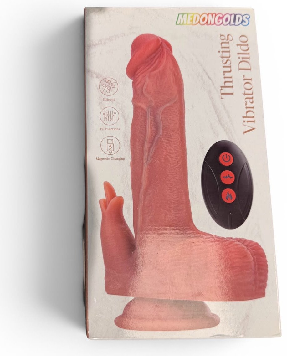 Dildo realista con movimiento
