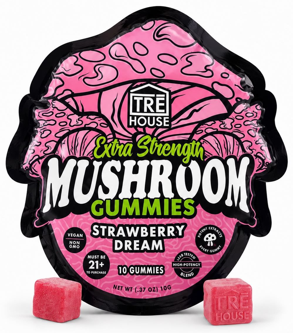 Gomitas TRE House Mushroom – Strawberry Dream